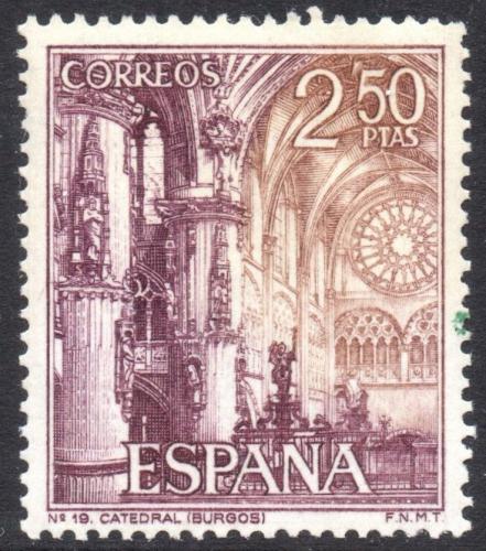 Potovn znmka panlsko 1965 Katedrla v Burgos Mi# 1584