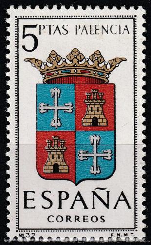 Potovn znmka panlsko 1965 Znak Palencia Mi# 1526