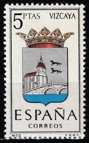 Potovn znmka panlsko 1966 Znak Vizcaya Mi# 1609 - zvtit obrzek