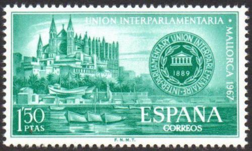Potovn znmka panlsko 1967 Katedrla Palma de Mallorca Mi# 1675