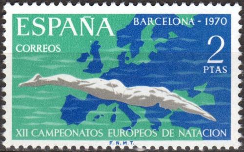 Poštovní známka Španìlsko 1970 ME v plavání Mi# 1880