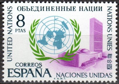 Potovn znmka panlsko 1970 OSN, 25. vro Mi# 1897