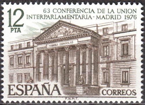 Potovn znmka panlsko 1976 Budova parlamentu, Madrid Mi# 2252 - zvtit obrzek