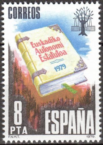 Potovn znmka panlsko 1979 Autonomie Baskicka Mi# 2439