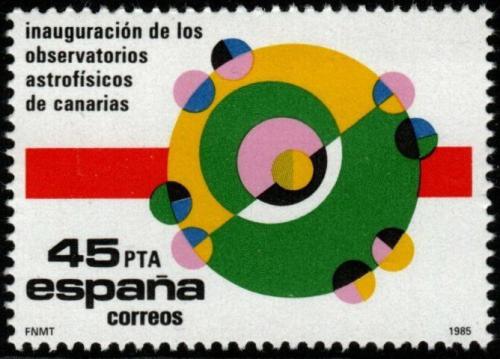 Poštovní známka Španìlsko 1985 Astrofyzická observatoø Mi# 2684