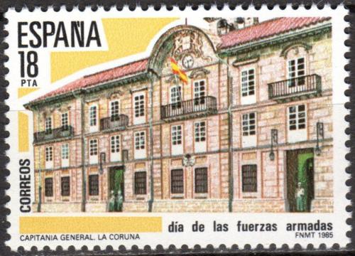 Poštovní známka Španìlsko 1985 Den armády Mi# 2673