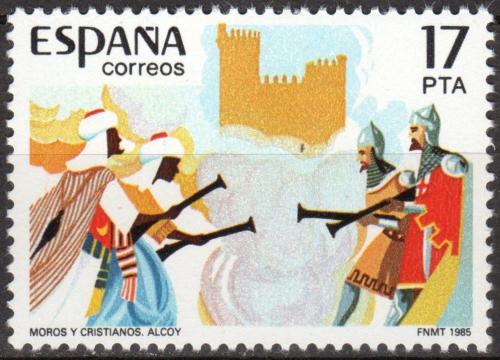 Poštovní známka Španìlsko 1985 Stará bojová scéna Mi# 2670