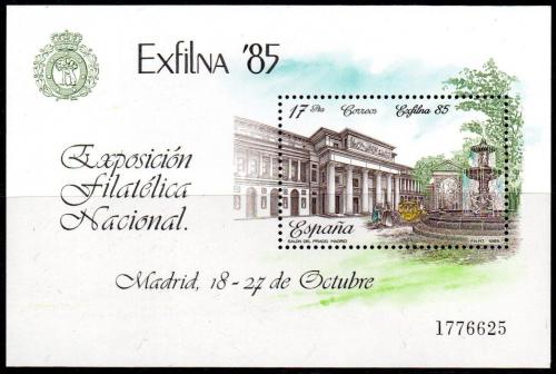 Poštovní známka Španìlsko 1985 Výstava EXFILNA ’85 Mi# Block 28