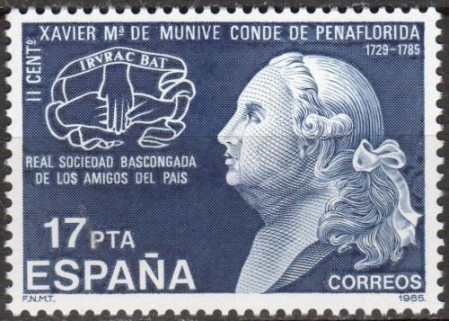 Poštovní známka Španìlsko 1985 Xavier María de Munibe e Idiáquez Mi# 2708
