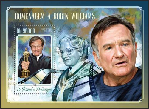Potovn znmka Svat Tom 2014 Robin Williams, herec Mi# Block 1030 Kat 10