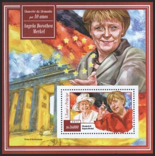 Potovn znmka Svat Tom 2015 Angela Merkelov Mi# Block 1069 Kat 8.50
