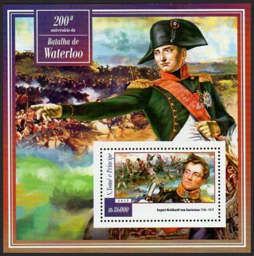 Potovn znmka Svat Tom 2015 Bitva u Waterloo, Napoleon Mi# Block 1054 Kat 8.50 - zvtit obrzek