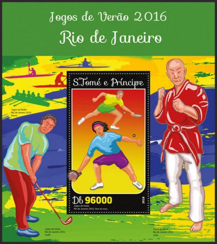 Potovn znmka Svat Tom 2016 LOH Rio de Janeiro Mi# Block 1191 Kat 10