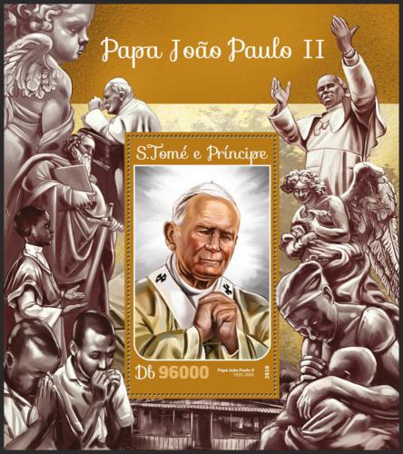 Potovn znmka Svat Tom 2016 Pape Jan Pavel II. Mi# Block 1187 Kat 10