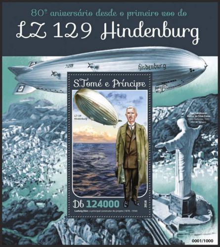 Potovn znmka Svat Tom 2016 Vzducholo Hindenburg Mi# Block 1162 Kat 12