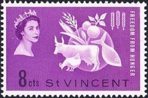 Potovn znmka Svat Vincenc 1963 Boj proti hladu Mi# 183