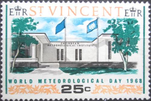Potovn znmka Svat Vincenc 1968 Meteorologick stanice, barva Mi# N/N