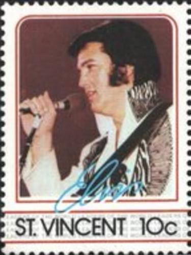 Potovn znmka Svat Vincenc 1985 Elvis Presley Mi# 862