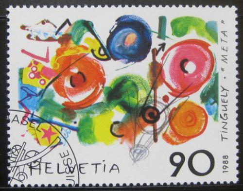 Poštovní známka Švýcarsko 1988 Metamecanique, Jean Tinguely Mi# 1380 Kat 4€