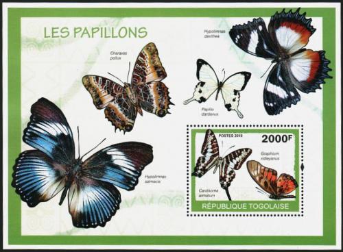 Poštovní známka Togo 2010 Motýli Mi# Block 492 Kat 8€