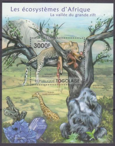 Poštovní známka Togo 2011 Fauna afrického pøíkopu Mi# Block 650 Kat 12€