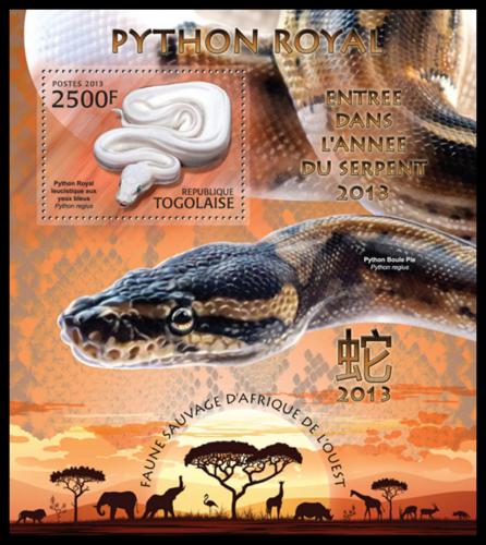 Poštovní známka Togo 2013 Krajty Mi# Block 777 Kat 10€