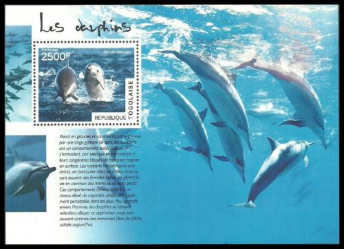 Poštovní známka Togo 2014 Delfíni Mi# Block 1053 Kat 10€
