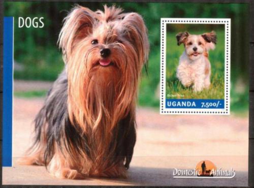 Poštovní známka Uganda 2014 Psi Mi# Block 469 Kat 12€
