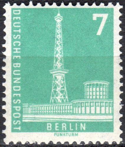 Poštovní známka Západní Berlín 1956 Rádiový vysílaè Mi# 135 Kat 10€