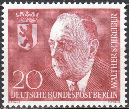 Poštovní známka Západní Berlín 1960 Dr. Walther Schreiber, politik Mi# 192