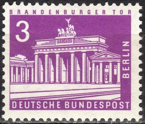 Poštovní známka Západní Berlín 1963 Brandenburská brána Mi# 231