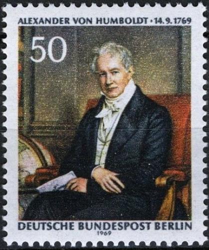 Poštovní známka Západní Berlín 1969 Alexander Humboldt Mi# 346