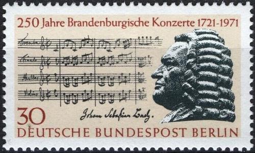 Potovn znmka Zpadn Berln 1971 Johann Sebastian Bach Mi# 392