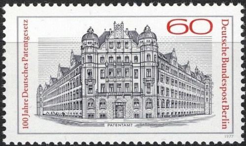 Poštovní známka Západní Berlín 1977 Patentní úøad Mi# 550