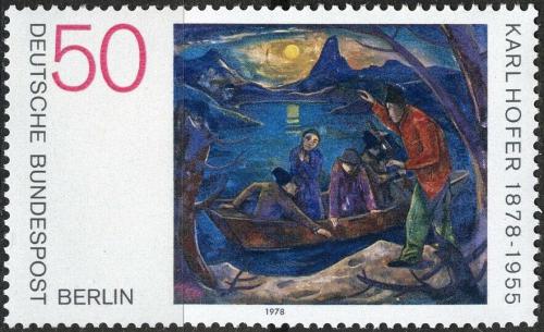 Poštovní známka Západní Berlín 1978 Umìní, Karl Hofer Mi# 572