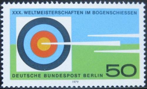 Poštovní známka Západní Berlín 1979 MS v lukostøelbì Mi# 599