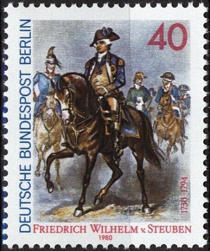Poštovní známka Západní Berlín 1980 Friedrich Wilhelm von Steuben Mi# 628