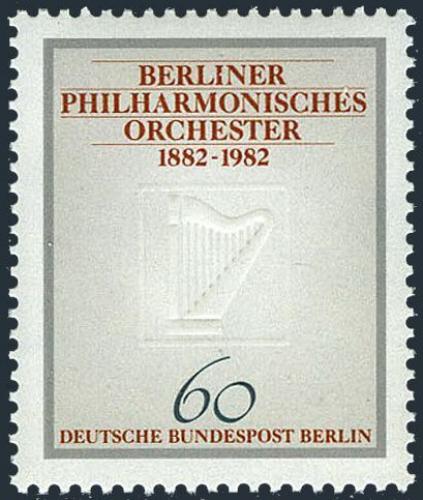 Potovn znmka Zpadn Berln 1982 Berlnsk filharmonie Mi# 666 - zvtit obrzek