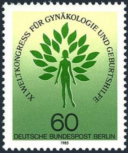 Potovn znmka Zpadn Berln 1985 Gynekologick kongres Mi# 742