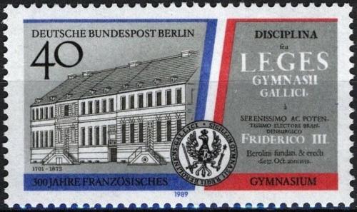 Potovn znmka Zpadn Berln 1989 Francouzsk gymnzium Mi# 856