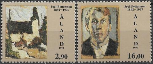 Poštovní známky Alandy 1992 Umìní, Pettersson Mi# 61-62 Kat 8.50€