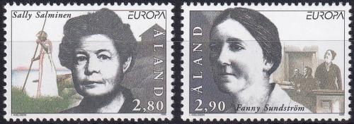 Poštovní známky Alandy 1996 Evropa CEPT, slavné ženy Mi# 113-14