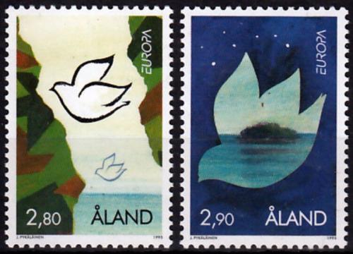 Poštovní známky Alandy 1995 Evropa CEPT, mír a svoboda Mi# 100-01