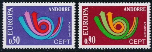 Poštovní známky Andorra Fr. 1973 Evropa CEPT Mi# 247-48 Kat 18€