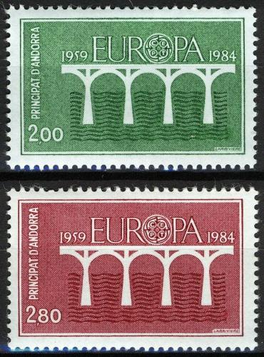 Poštovní známky Andorra Fr. 1984 Evropa CEPT Mi# 350-51 Kat 8€