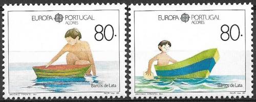 Poštovní známky Azory 1989 Evropa CEPT, dìtské hry Mi# 401-02 Kat 5.50€