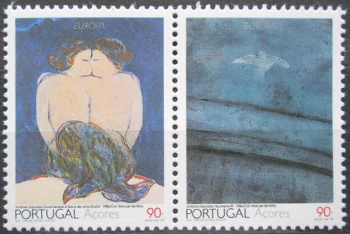 Poštovní známky Azory 1993 Evropa CEPT, moderní umìní Mi# 434-35 Kat 5€