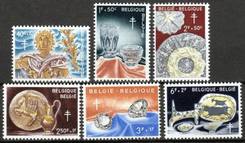 Poštovní známky Belgie 1960 Rukodìlné umìní Mi# 1222-27 Kat 11€
