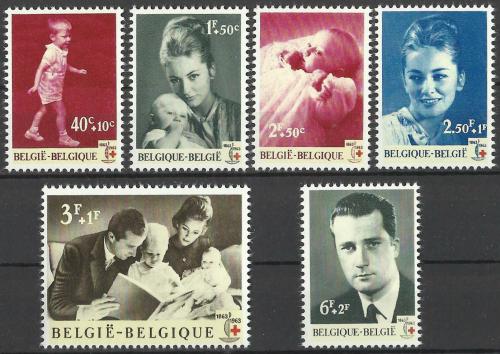 Poštovní známky Belgie 1963 Princové a princezny Mi# 1322-28