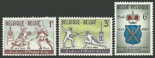 Poštovní známky Belgie 1963 Šerm Mi# 1306-08